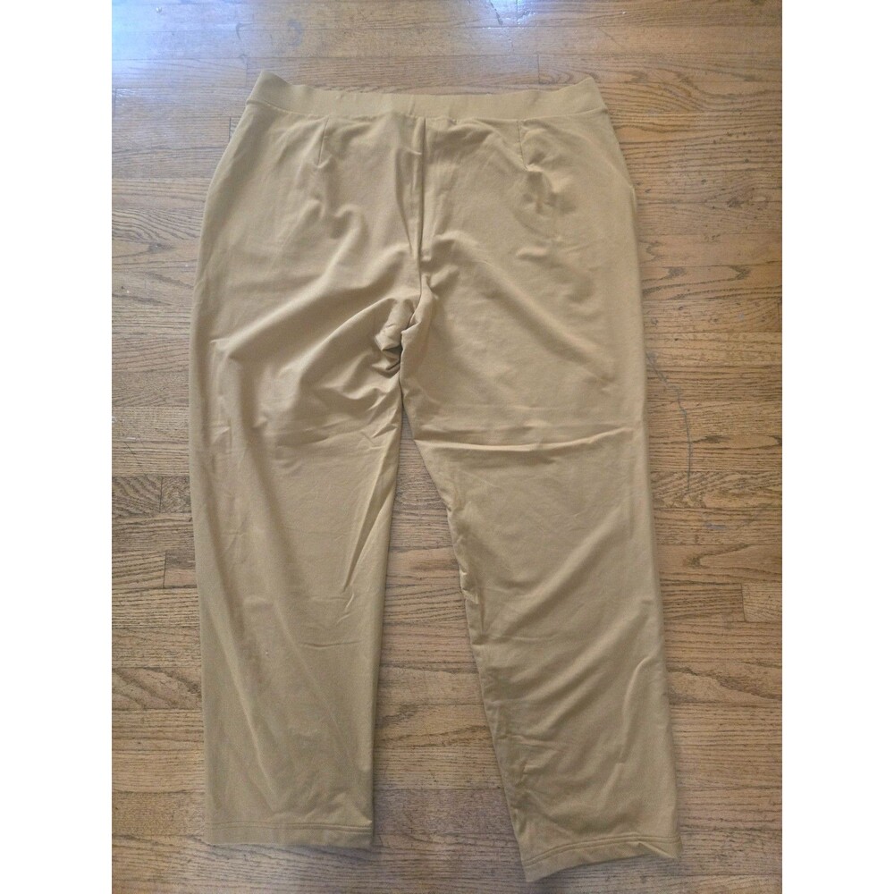 J.Jill Pure Jill Women 3X Mustard Affinity French Terry Slim Leg Pants NWOT - Picture 2 of 7